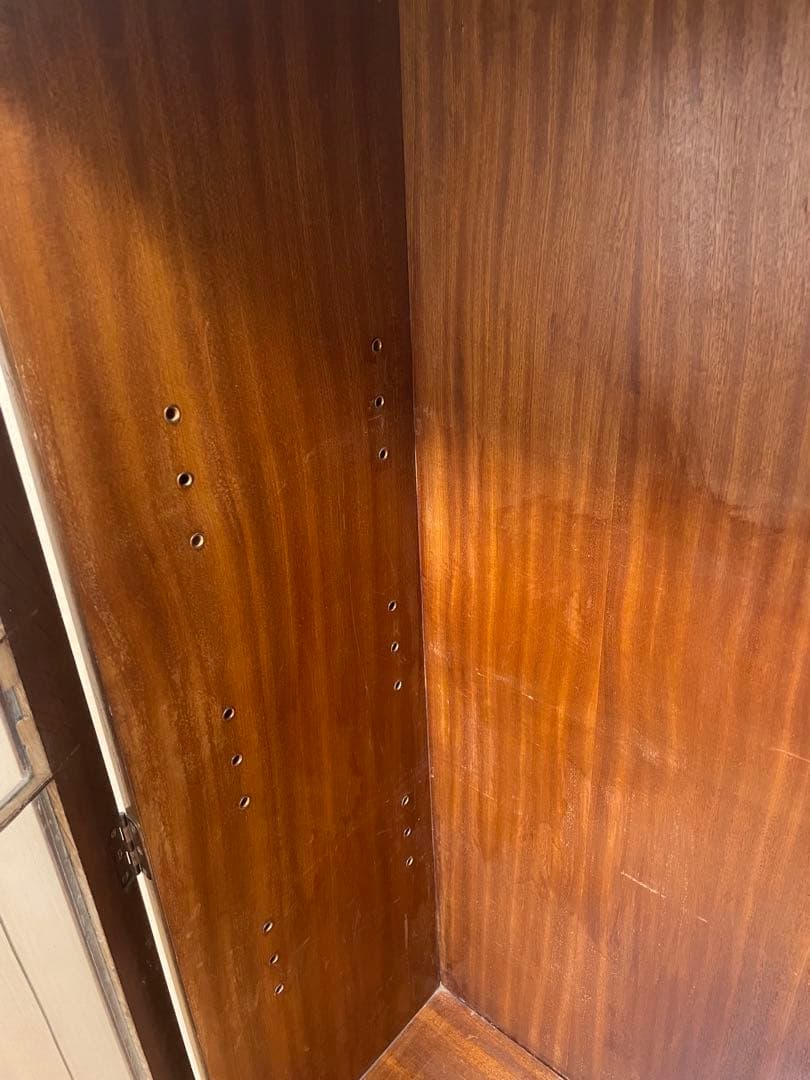 イギリス アンティーク家具 キャビネット 本棚 飾り棚