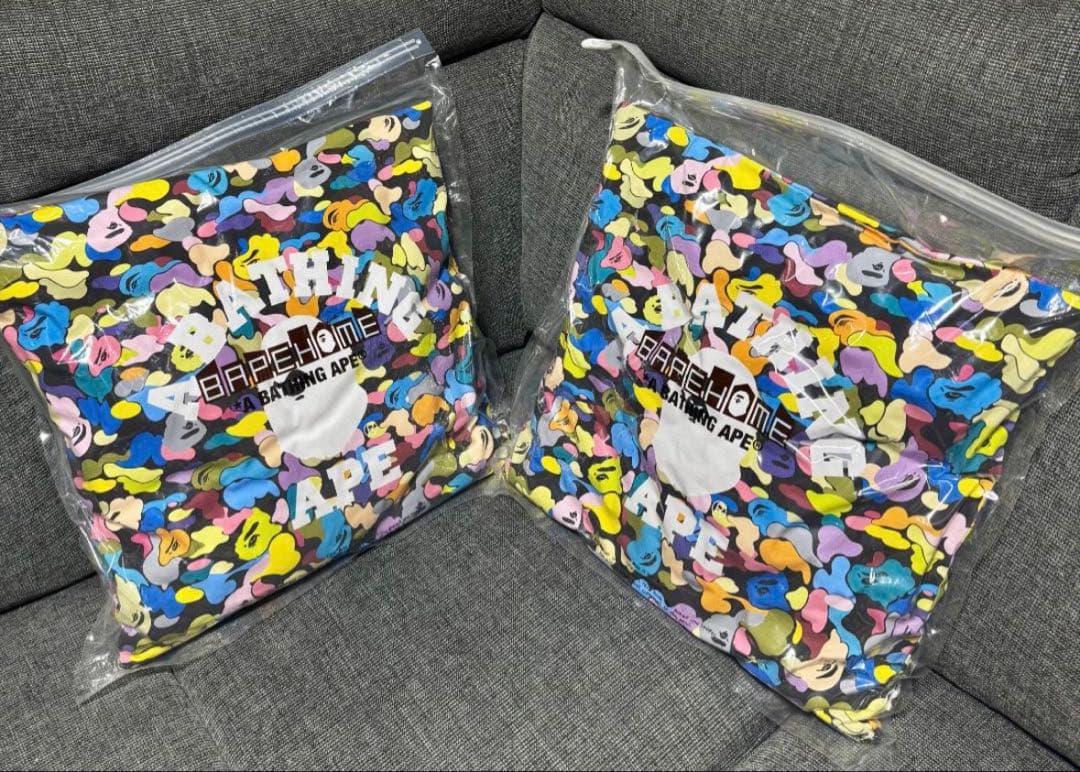 BAPE クッション 5点セット 美品 迷彩＆レインボー