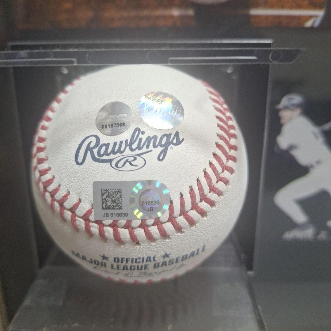 MLB3000本安打達成記念イチロー直筆サインボール栄光の歩み 豪華展示額セット