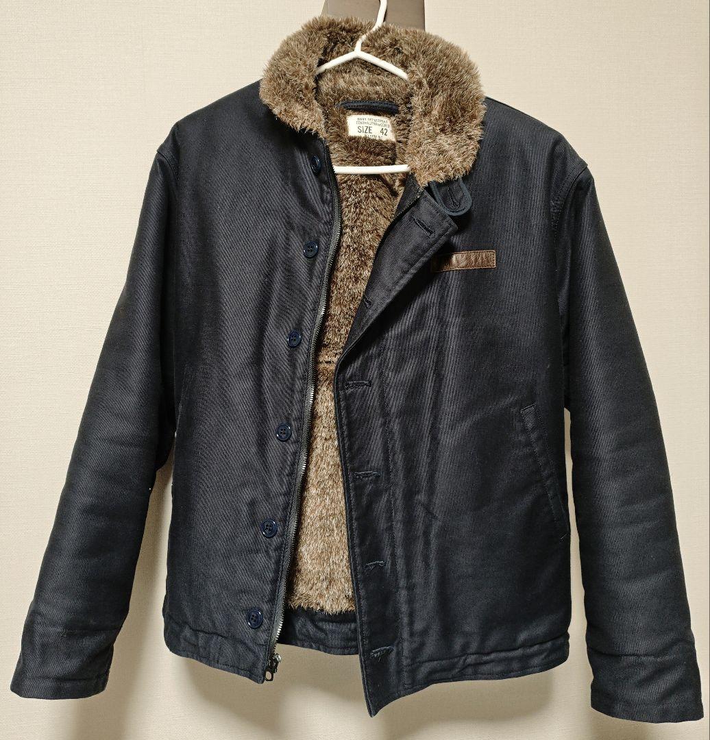 ヒューストン HOUSTON N1デッキジャケット blue port 別注