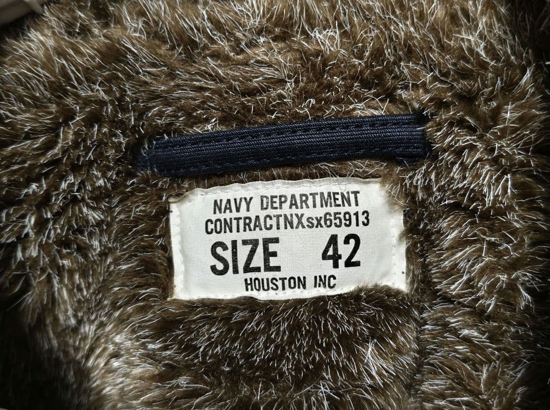 ヒューストン HOUSTON N1デッキジャケット blue port 別注