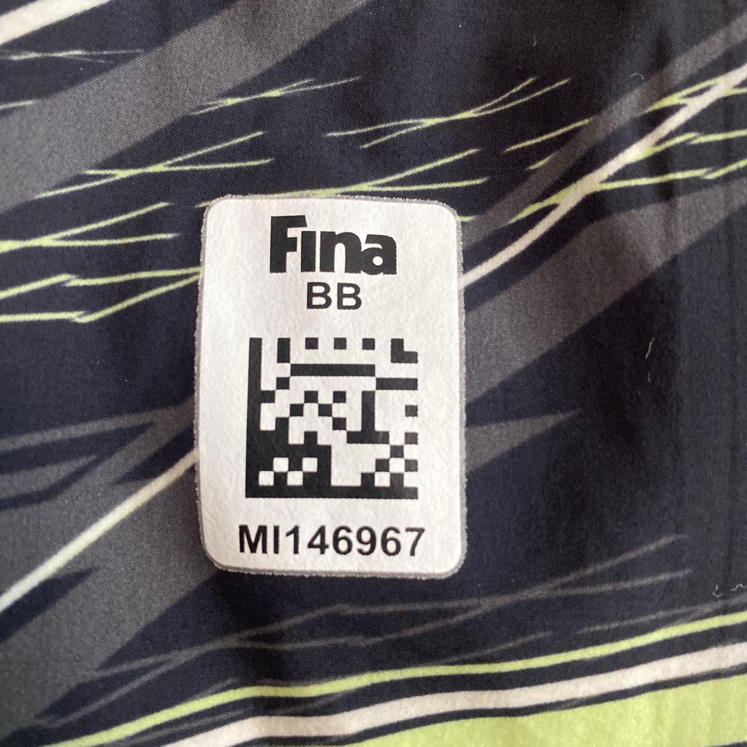 GX SONIC NEO Lサイズ（箱つき）競泳水着 黒/緑 ストライプ