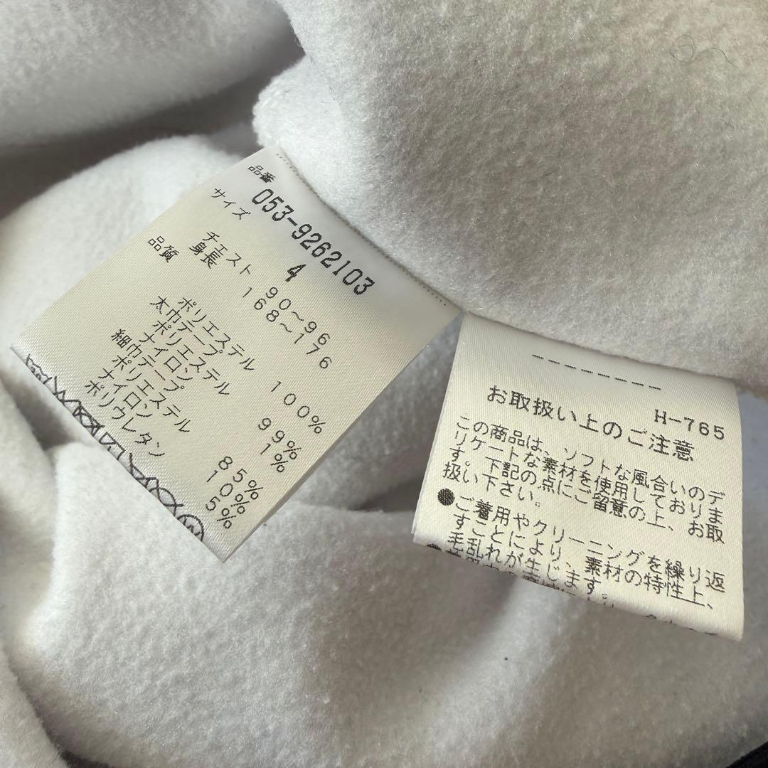 パーリーゲイツ　ジャケット　ブルゾン　フリース　白　紺　M〜L相当　ボーダー柄