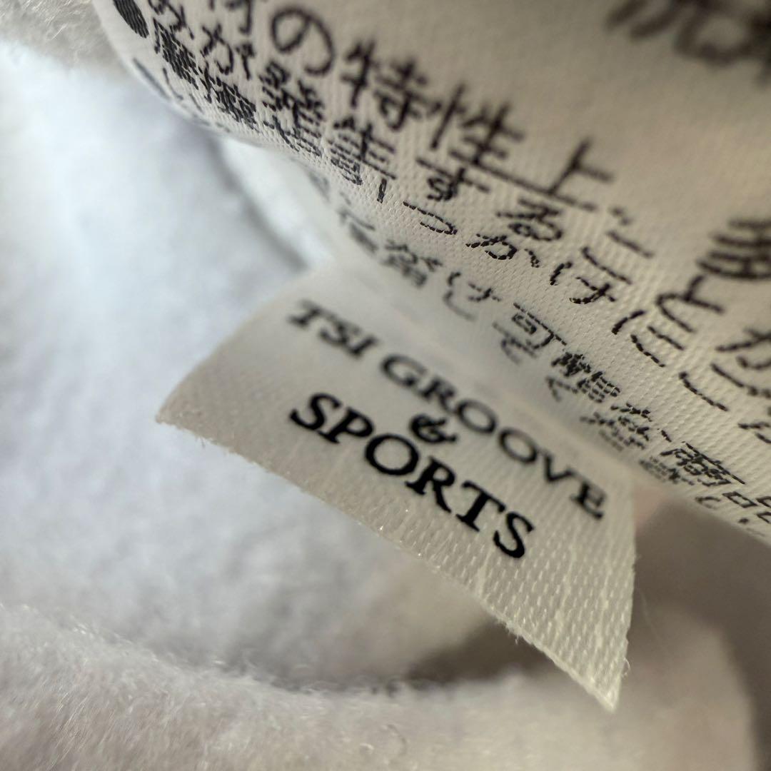 パーリーゲイツ　ジャケット　ブルゾン　フリース　白　紺　M〜L相当　ボーダー柄