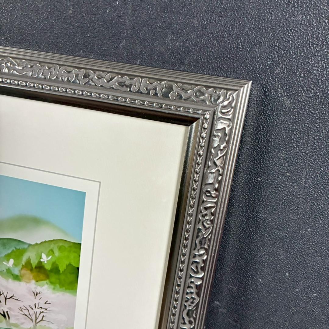 美品 藤城清治「茶畑の幻想」レフグラフ 直筆サイン入 作品保証書有 影絵作家