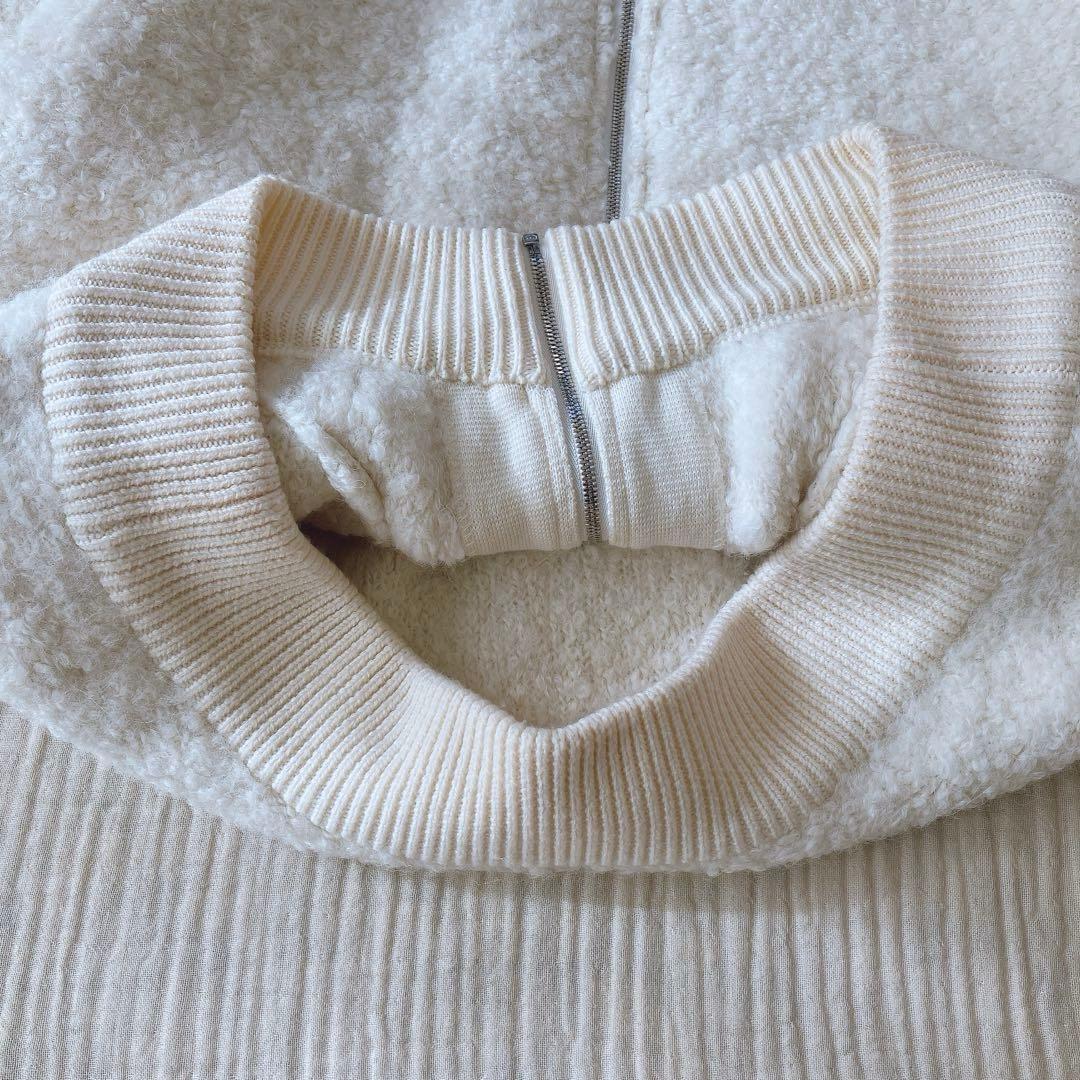 ２３区　ボア　ブルゾン　アウター　アルパカウール　ジャケット　４４　XL