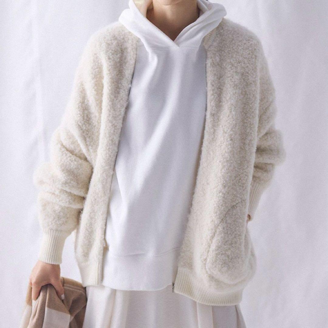 ２３区　ボア　ブルゾン　アウター　アルパカウール　ジャケット　４４　XL