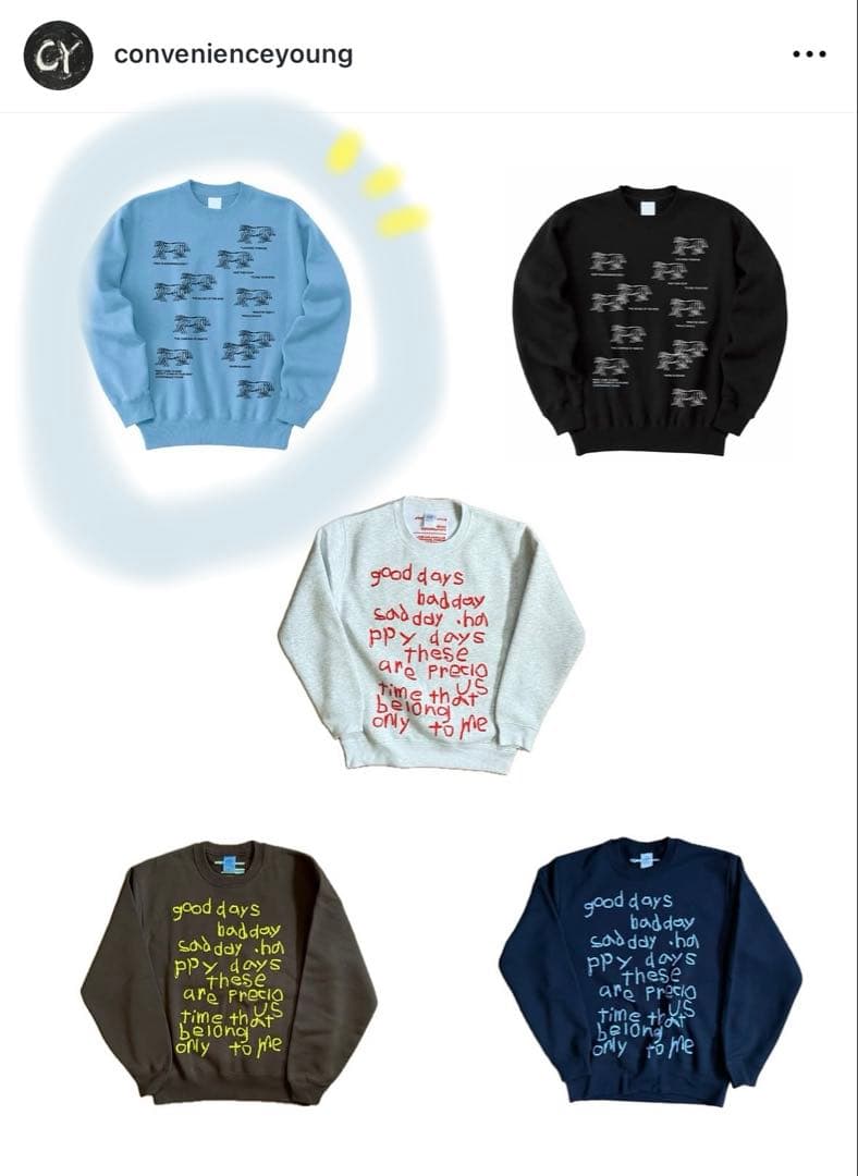 ［CONVENIENCE YOUNG］RUNNING DOGS SWEAT