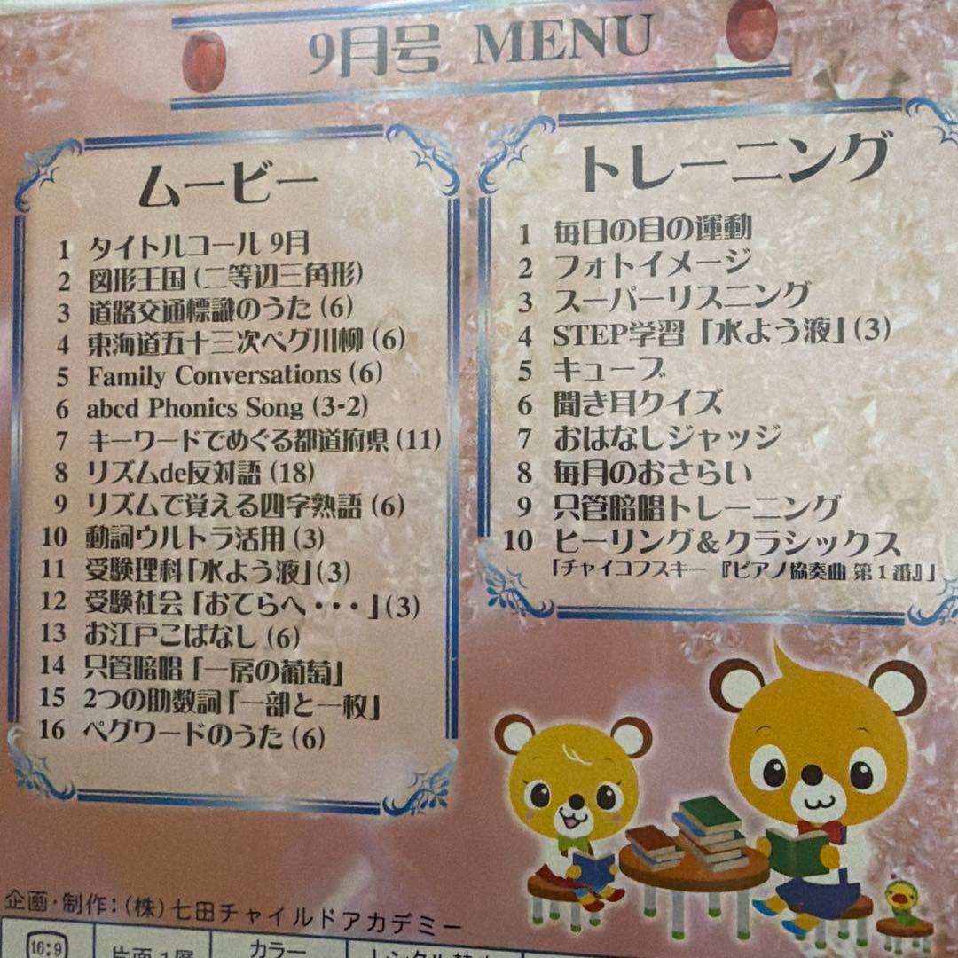 【全12巻・未開封多数】七田式 Monthly マンスリー DVD ルビー