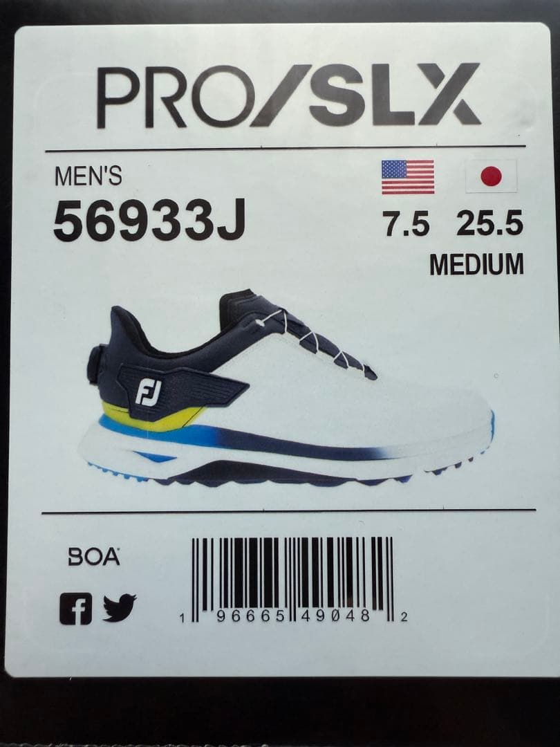 【未使用】フットジョイ ゴルフシューズ PROSLX BOA 25.5 2E