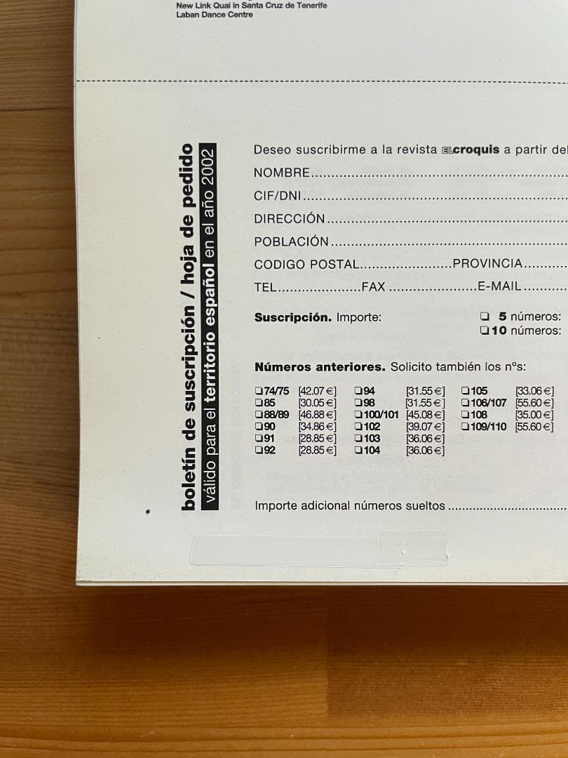 El Croquis 109/110 ヘルツォーク＆ド・ムーロン エルクロッキー