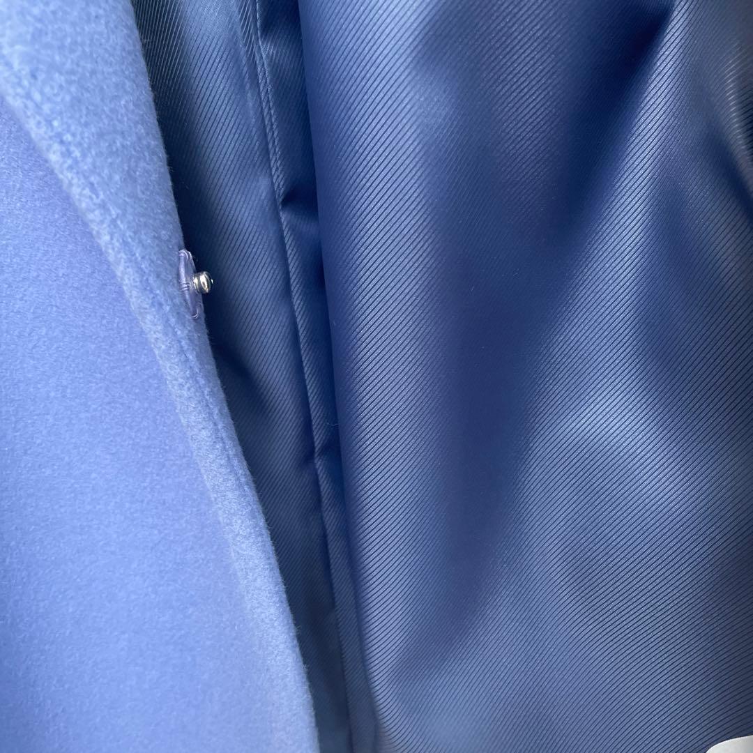 最終値下げアンタイトルウールコート　ブルー