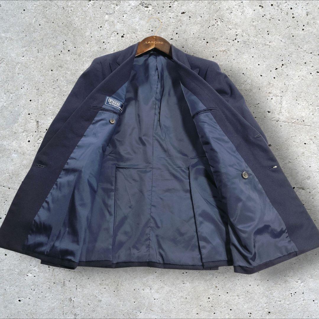 ポロラルフローレン 金ボタン 紺ブレ ダブル 紋章