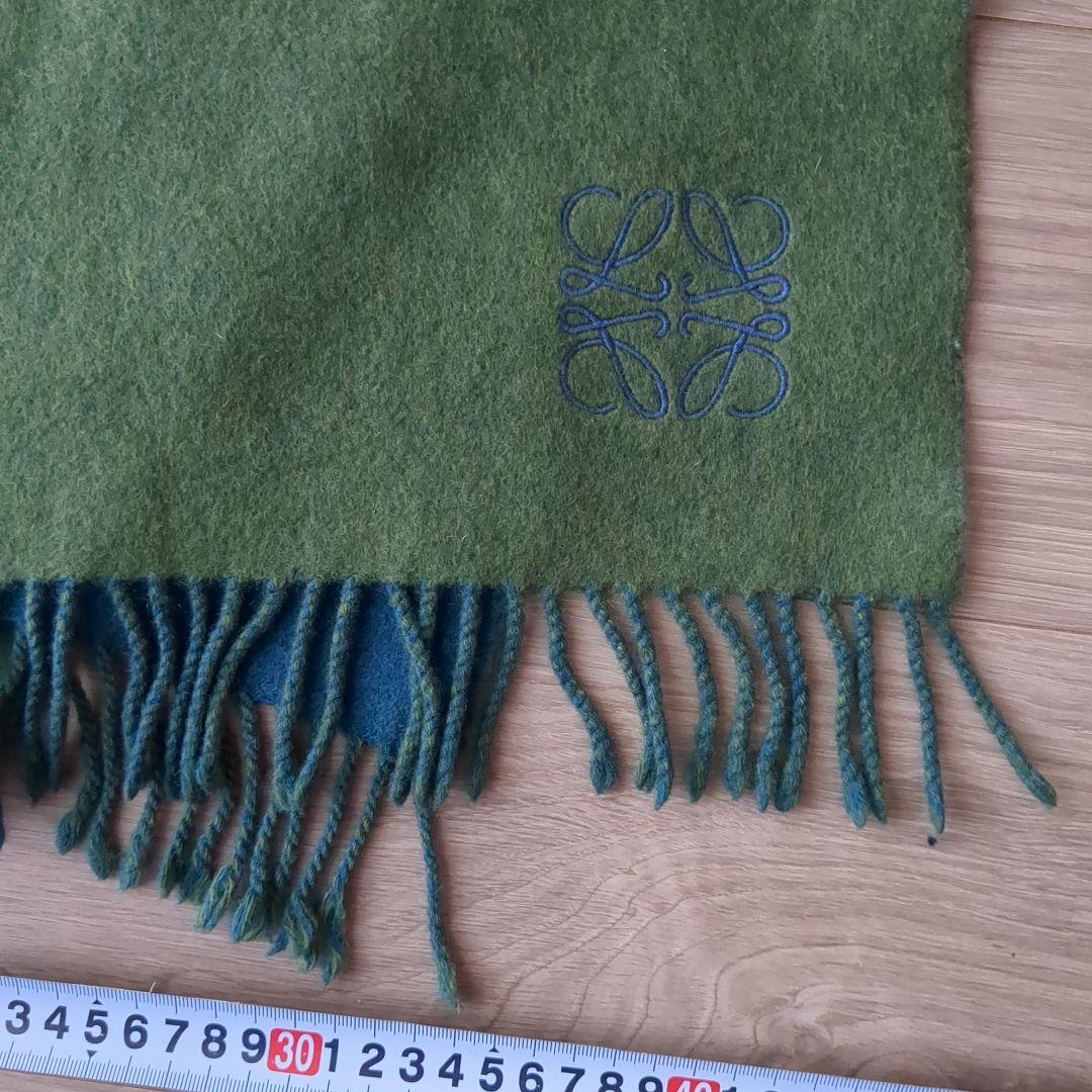 LOEWE バイカラー マフラー カシミヤ