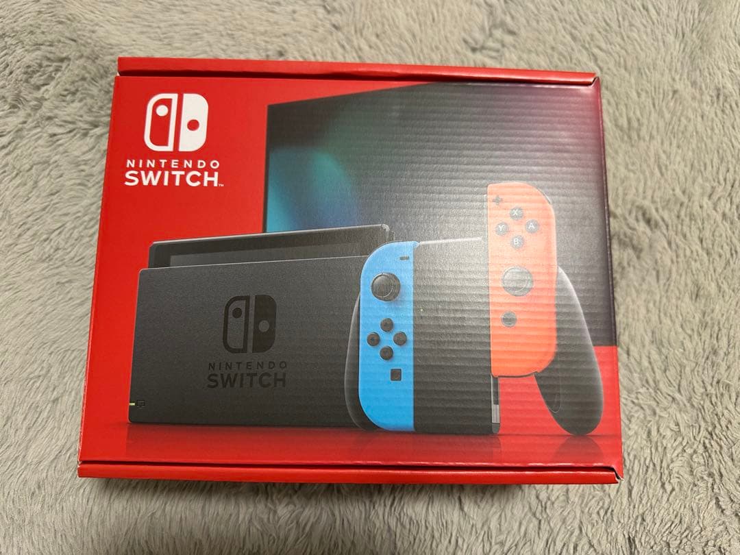 Nintendo Switch 本体 美品 ケース付　ネオンレッド/ネオンブルー