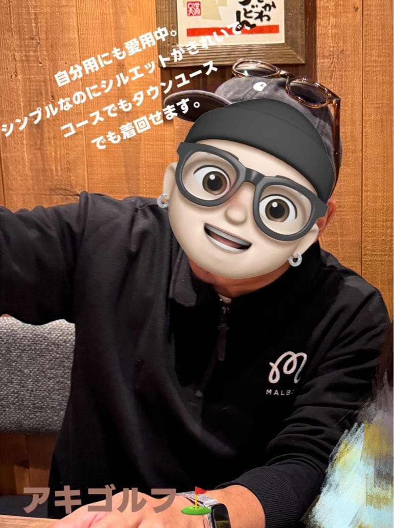 即日発送新品ゴルフ MALBON GOLF 長袖ハーフジップスウェット XXL