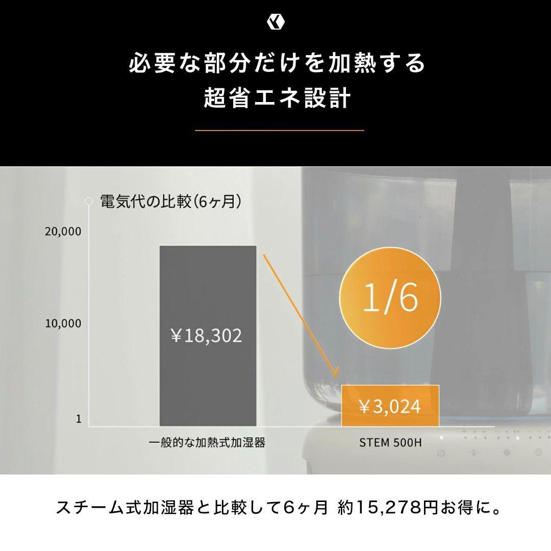 【新品未開封】加湿器 cado STEM 500H クールグレー オートクリーン