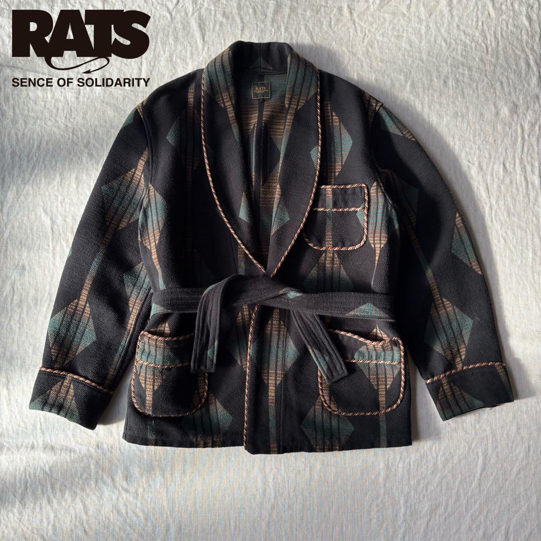 RATS ラッツ インディアンローブ ネイティブ柄 ガウン 日本製 L
