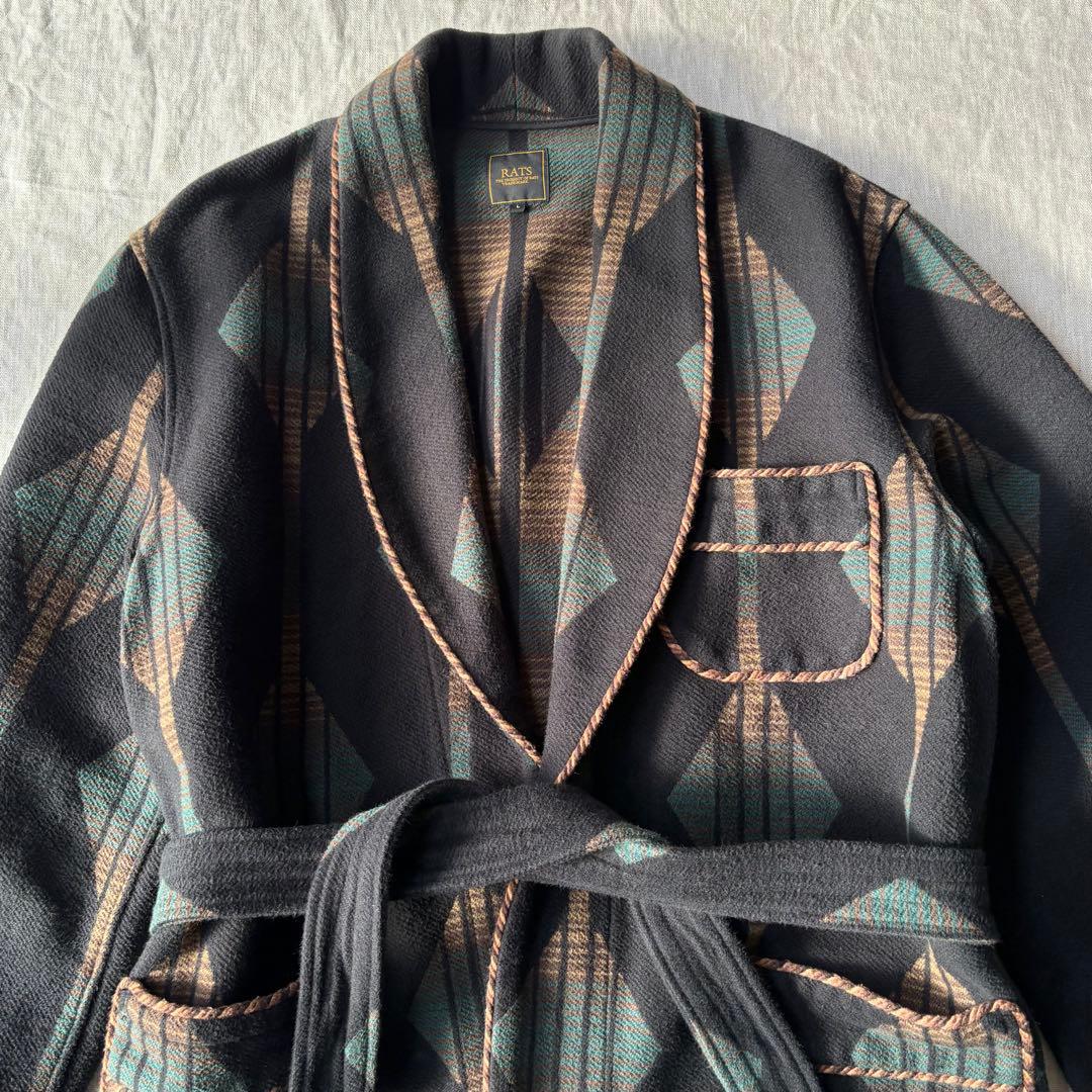 RATS ラッツ インディアンローブ ネイティブ柄 ガウン 日本製 L