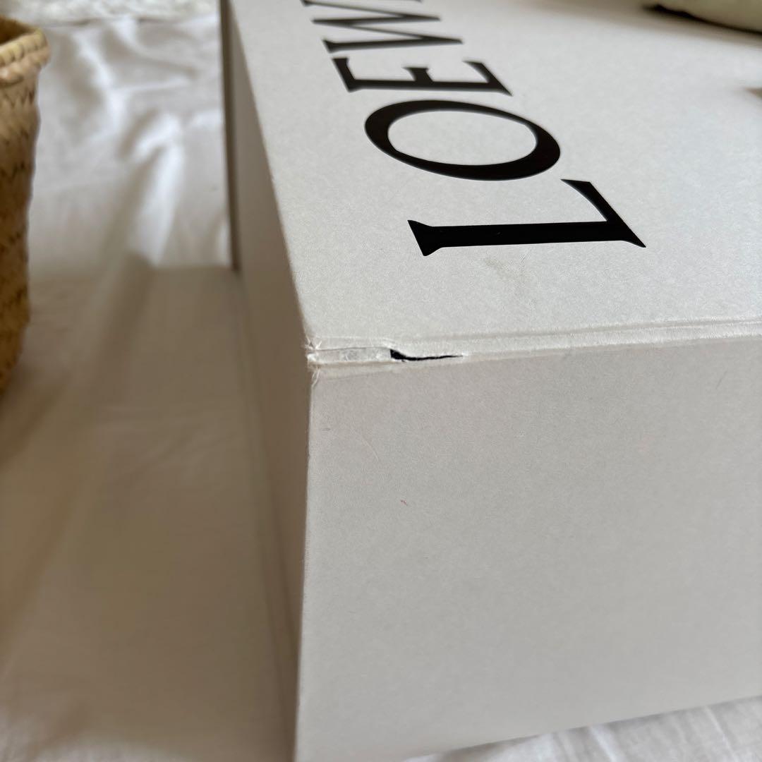 LOEWE かごバッグ ストロー レザースモール