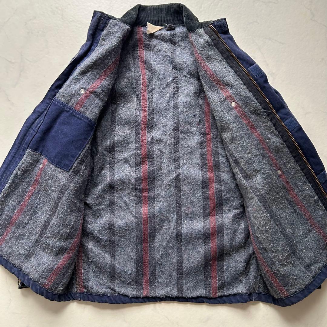 【100周年】80s 星タグ カーハート ミシガンチョアコート ネイビー 40