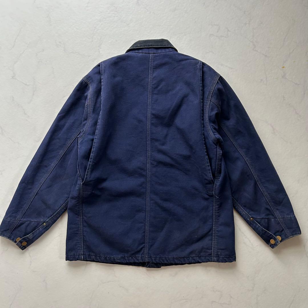 【100周年】80s 星タグ カーハート ミシガンチョアコート ネイビー 40