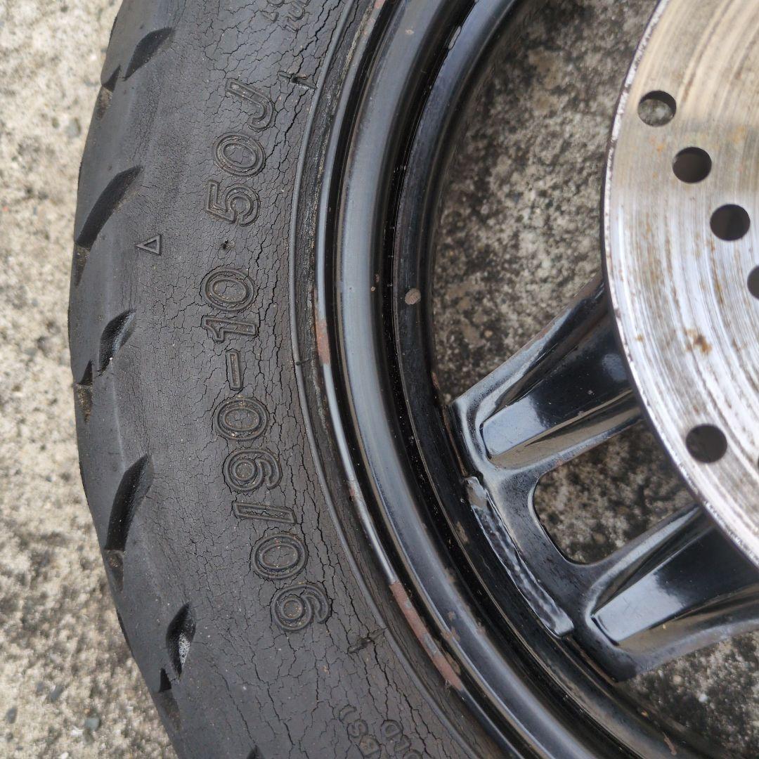 アドレスv125用ブラックホイール TRIAXタイヤ付き