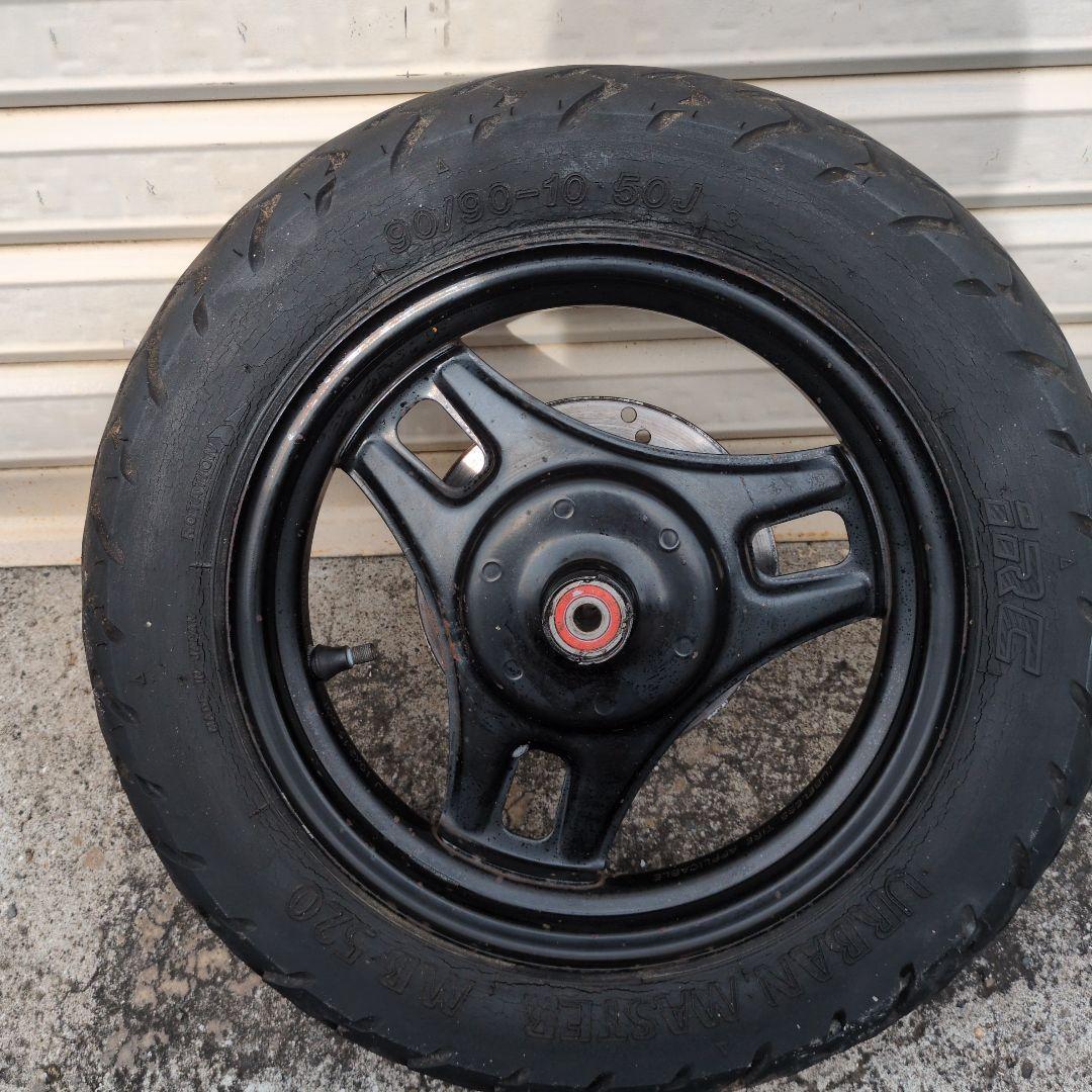 アドレスv125用ブラックホイール TRIAXタイヤ付き