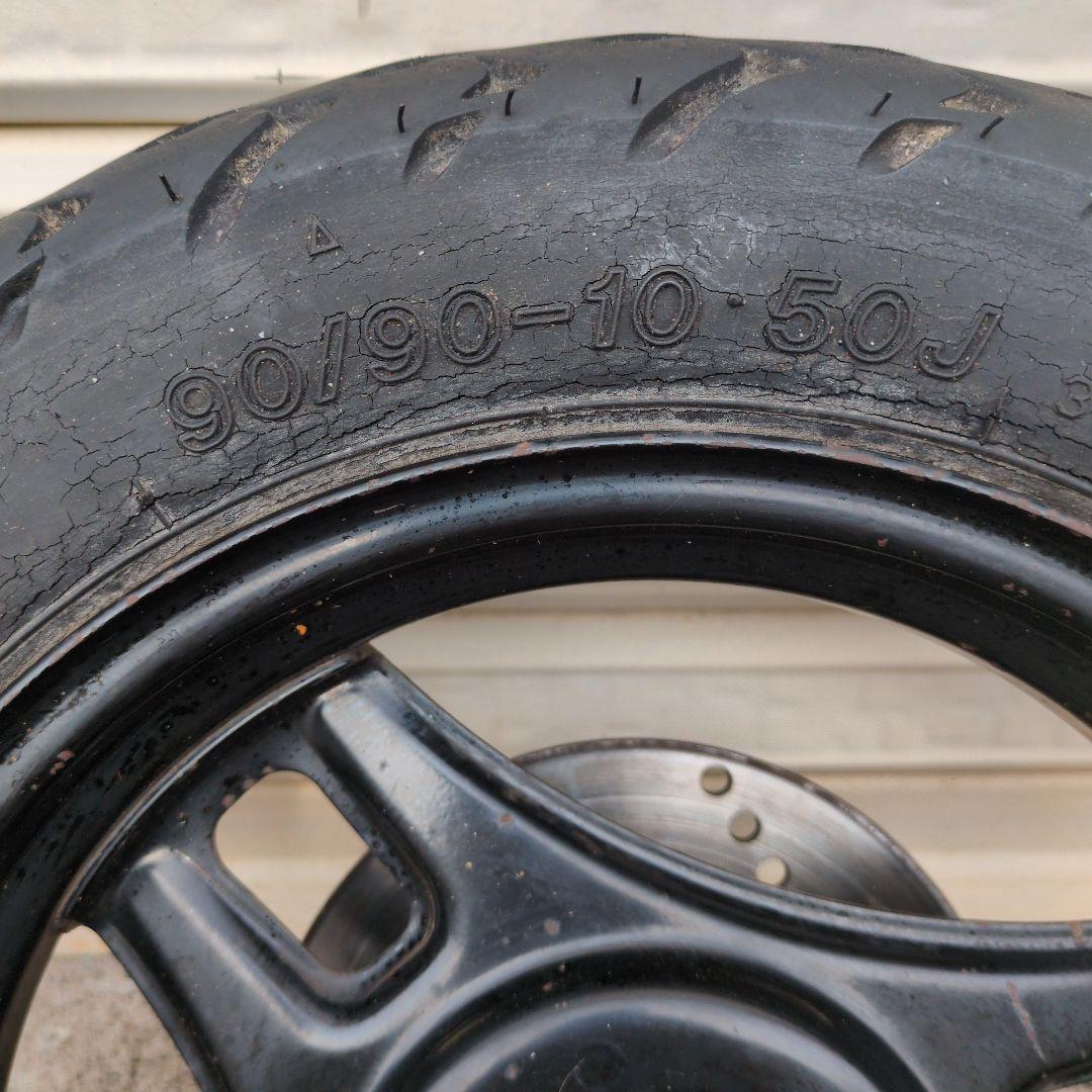 アドレスv125用ブラックホイール TRIAXタイヤ付き