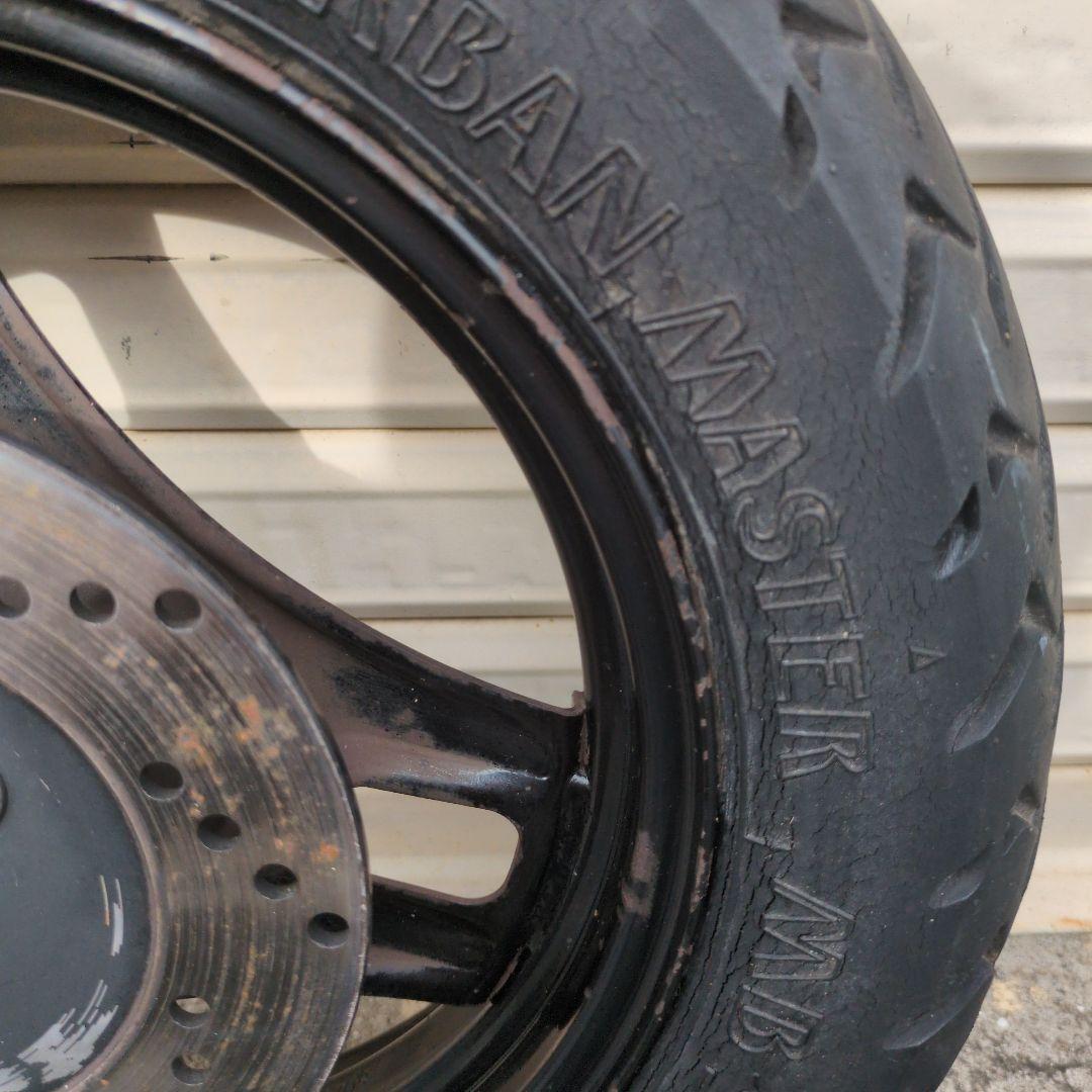 アドレスv125用ブラックホイール TRIAXタイヤ付き