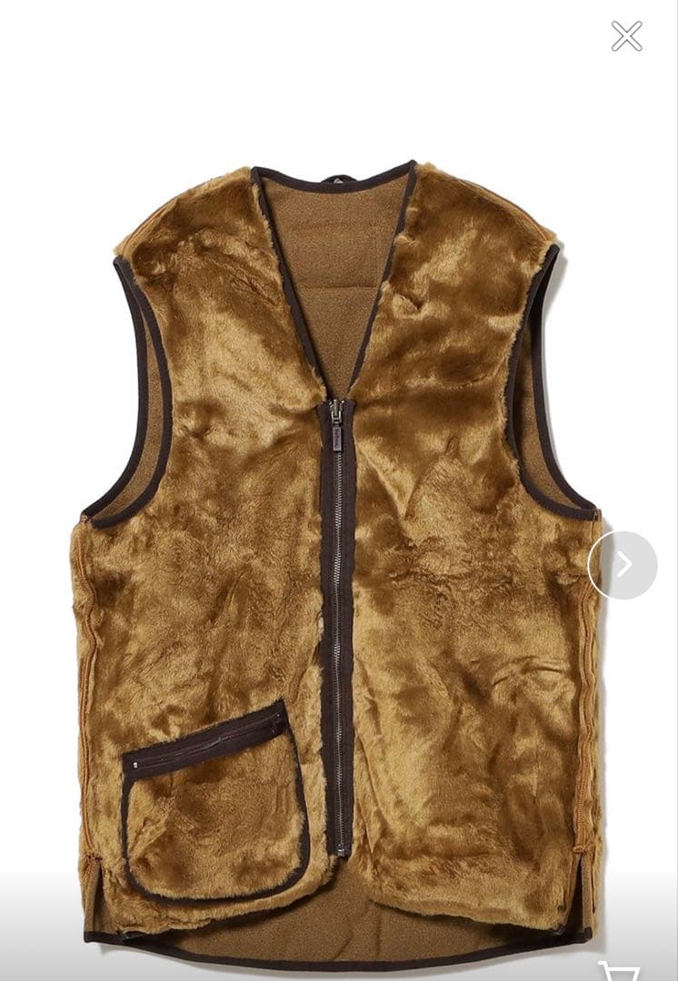 Barbour ボア ベスト ベージュ 40 ユニセックス