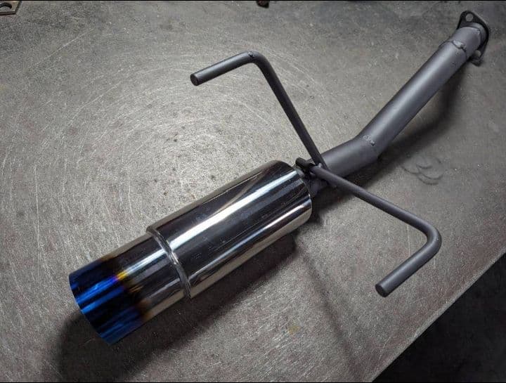 DC5インテグラ タイプR オリジナルストレートマフラーリアピースチタンカラー