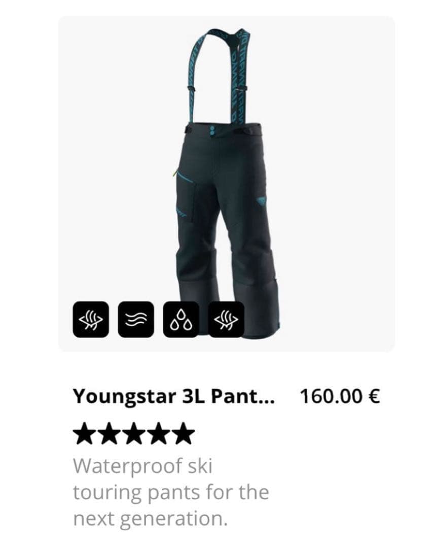 Dynafit 子供スキーウェアgore-texゴアテックス　ウィンドブレーカー