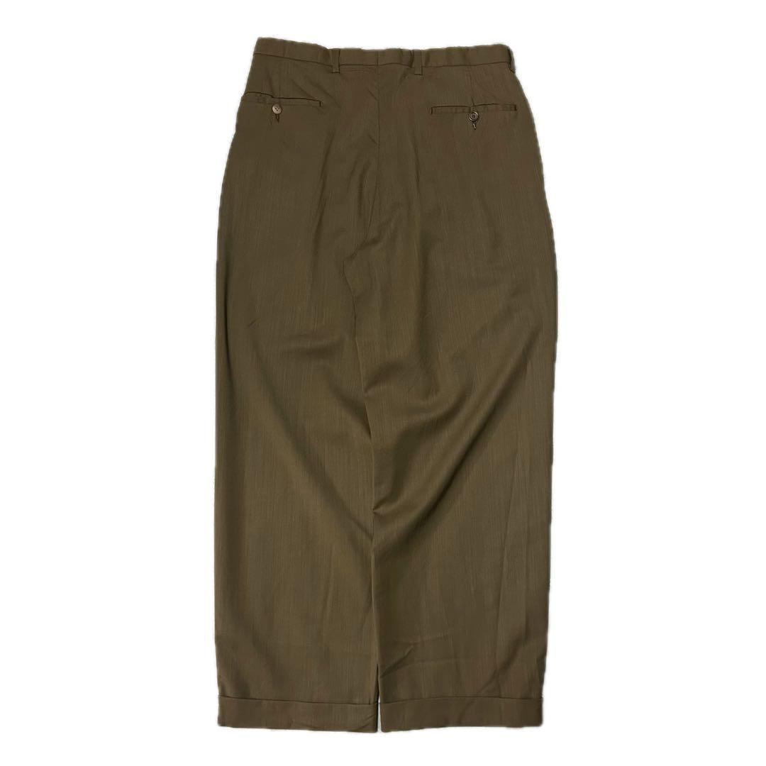 90s ITALY製 PRONTO-UOMO ツータックスラックス ヴィンテージ