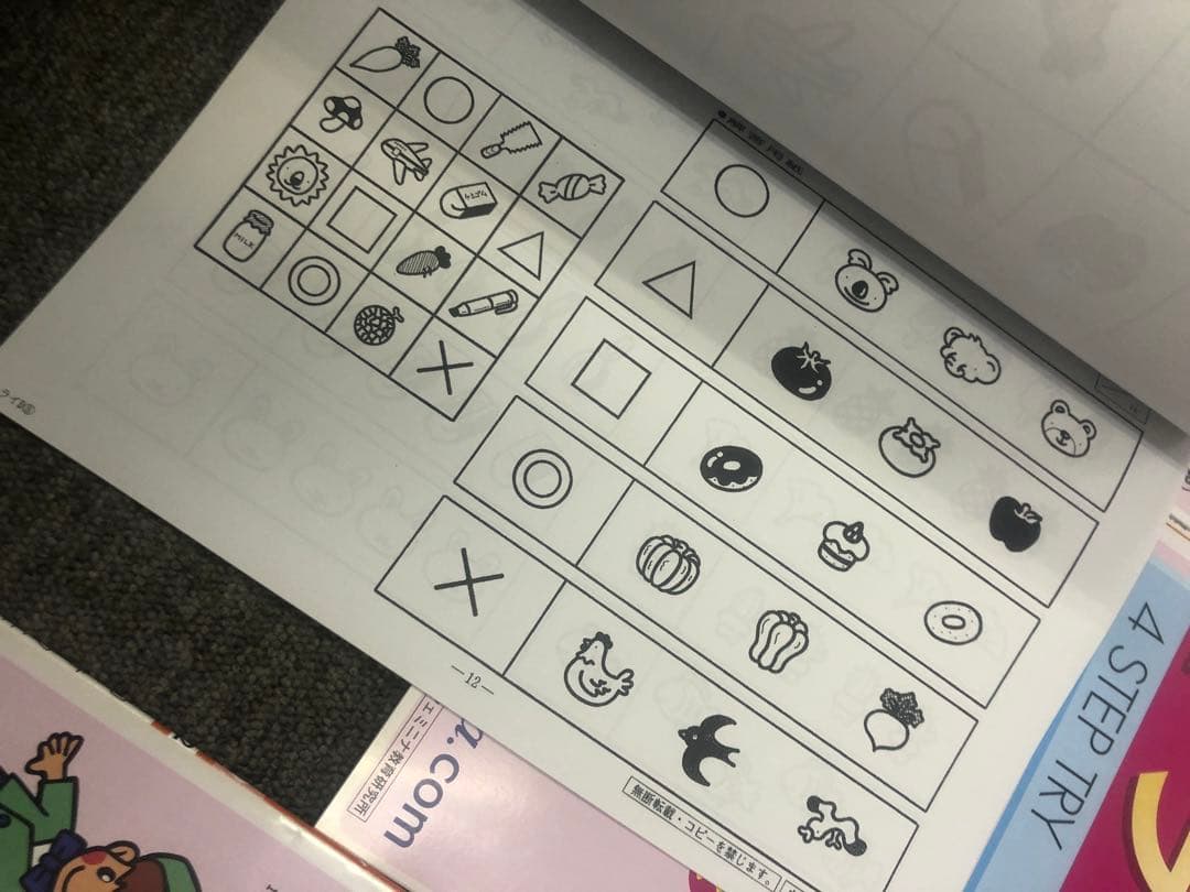 カーサ・フェミニナ　小学校受験　幼児テスト　トライD 1〜12 書き込み/解答無