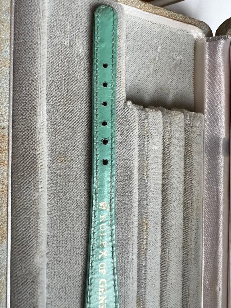 Rolex カメレオン純正尾錠　純正ベルト　グリーン