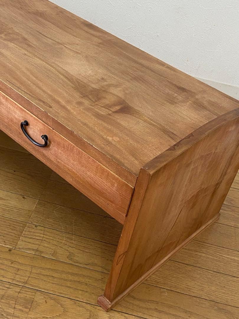 アンティーク レトロ 木製 無垢 文机 テーブル 飾り台 インテリア 古民具