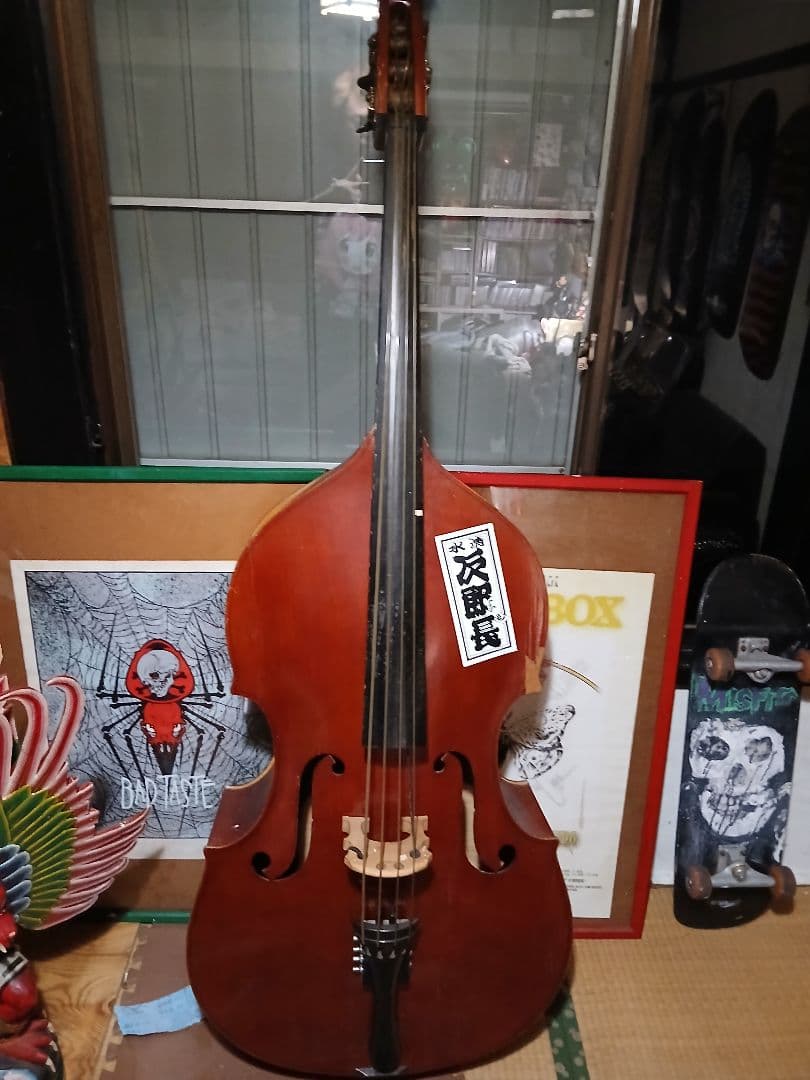 現地取りに来てくれる方のみsuzuki ウッドベースコントラバス 使用感あり