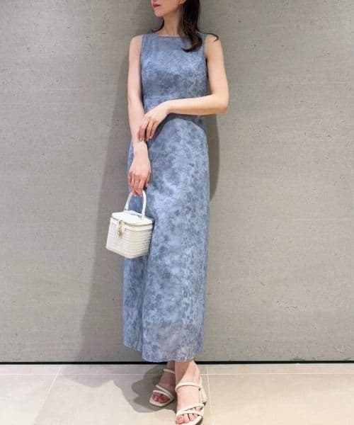 スナイデル　エンブロイダリーシアーレイヤードドレス