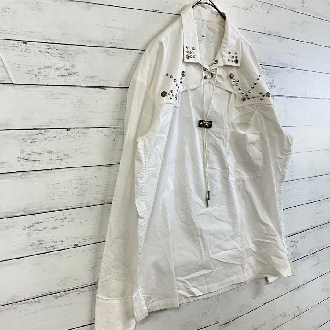 TOGA VIRILIS ウエスタンシャツ ホワイト L 個性派 トレンド