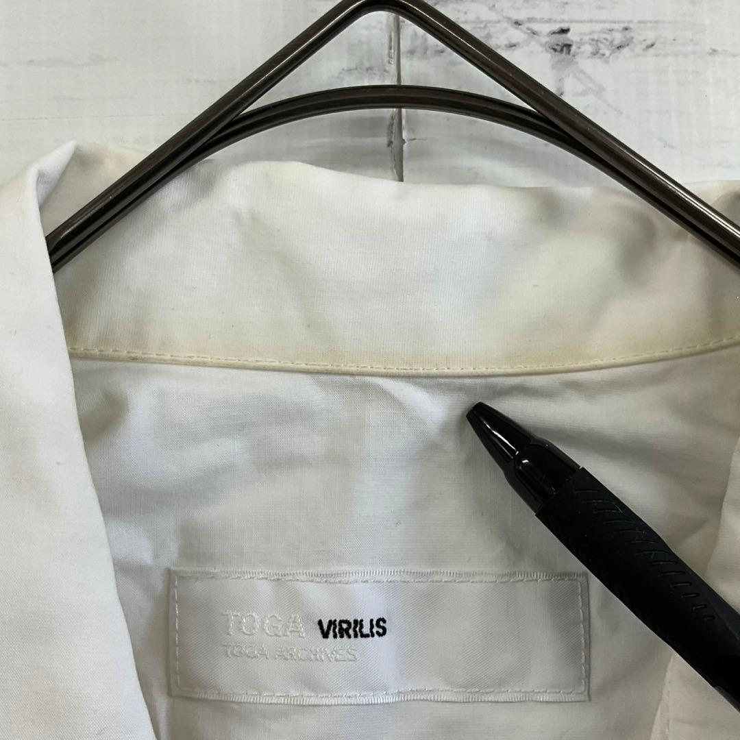 TOGA VIRILIS ウエスタンシャツ ホワイト L 個性派 トレンド