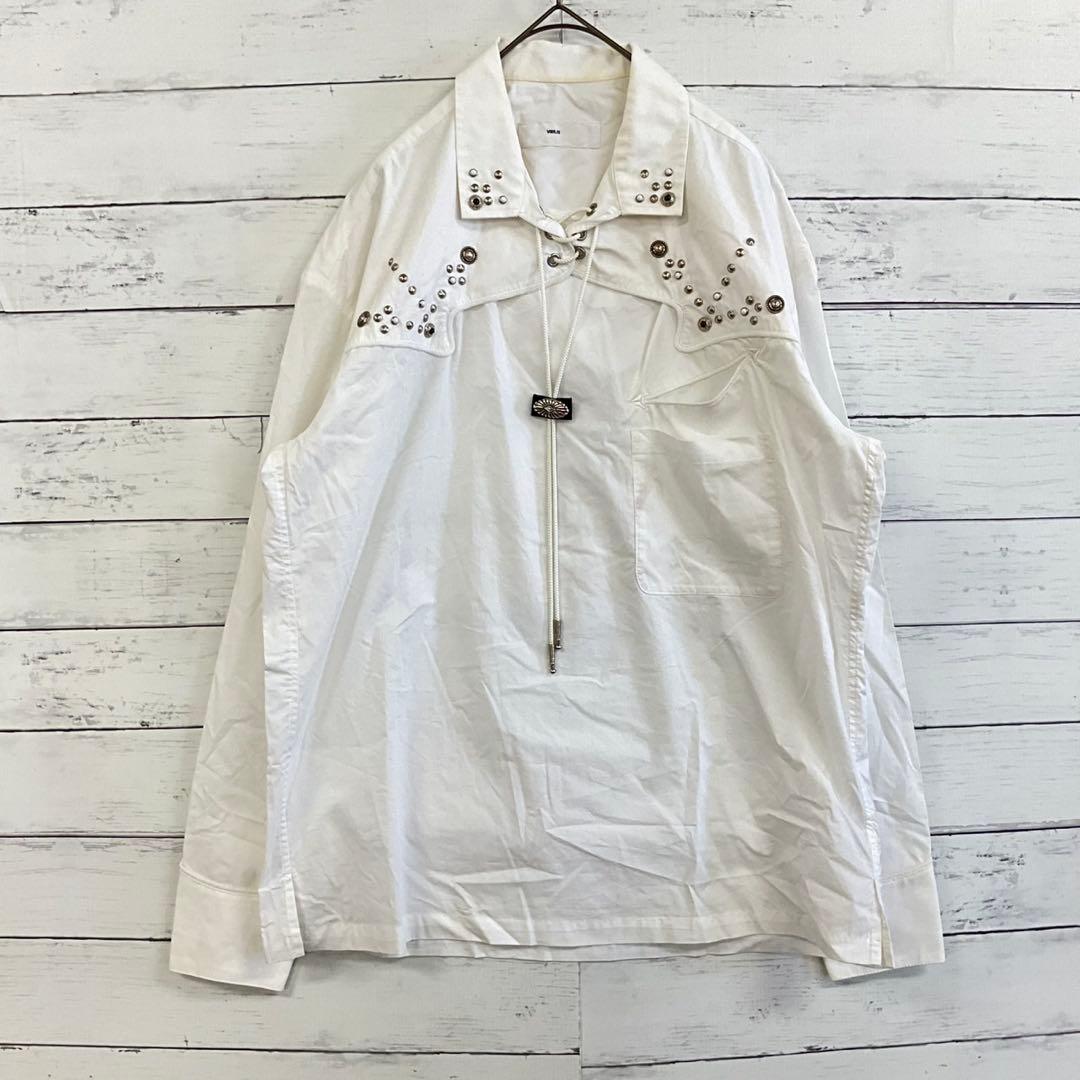 TOGA VIRILIS ウエスタンシャツ ホワイト L 個性派 トレンド
