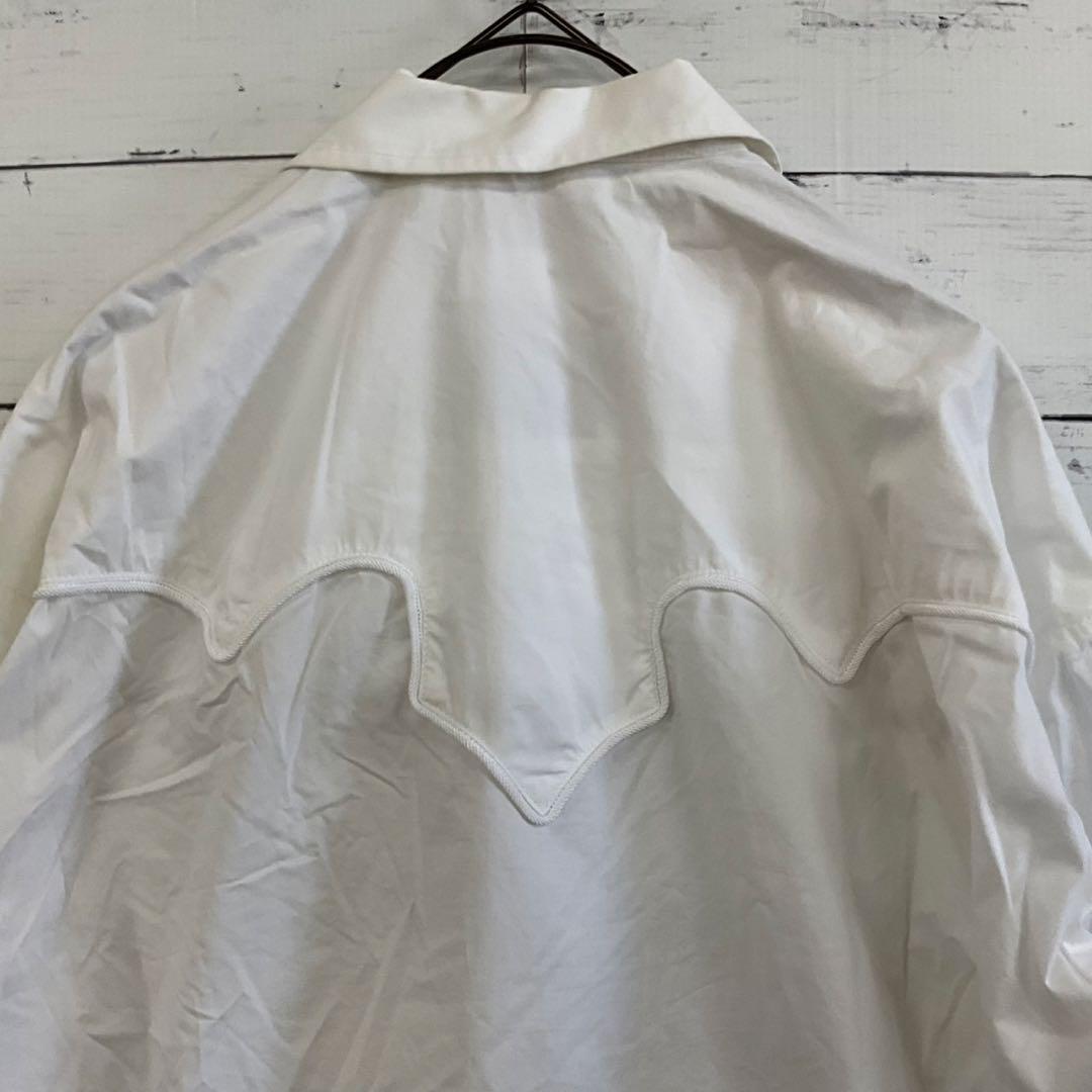 TOGA VIRILIS ウエスタンシャツ ホワイト L 個性派 トレンド