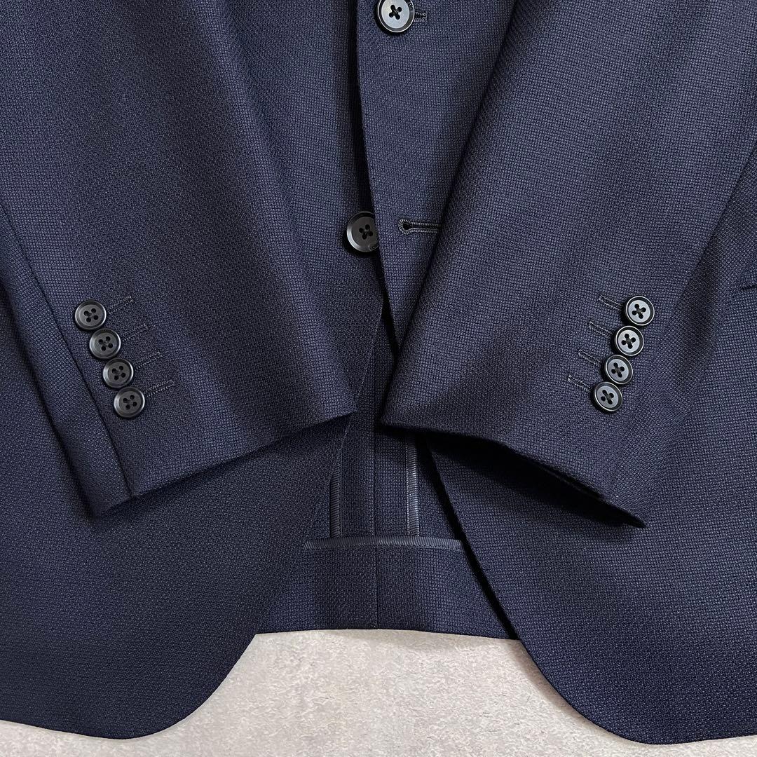 【美品】メーカーズシャツ鎌倉 ウールホップサックテーラードジャケット 48