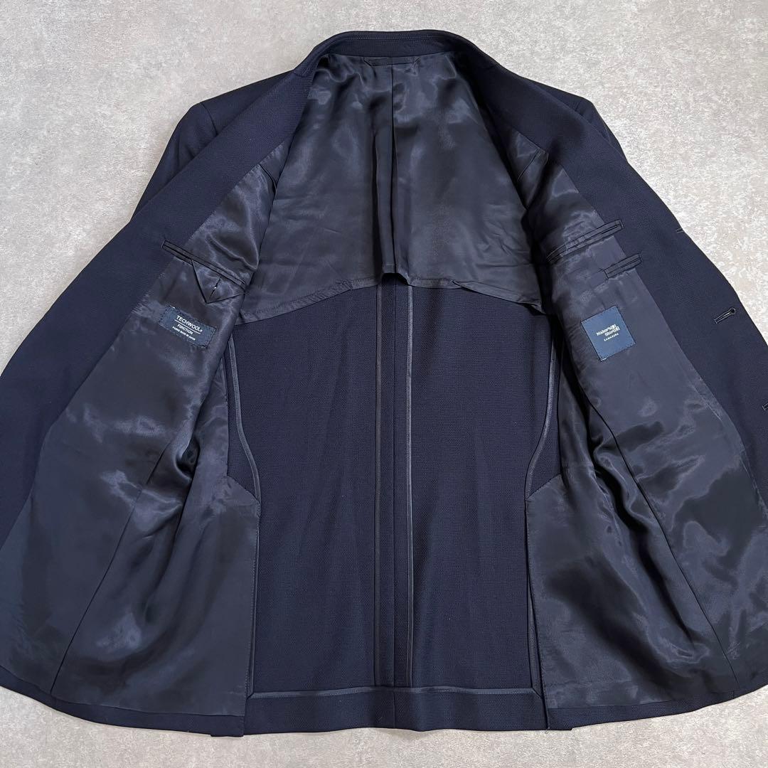 【美品】メーカーズシャツ鎌倉 ウールホップサックテーラードジャケット 48
