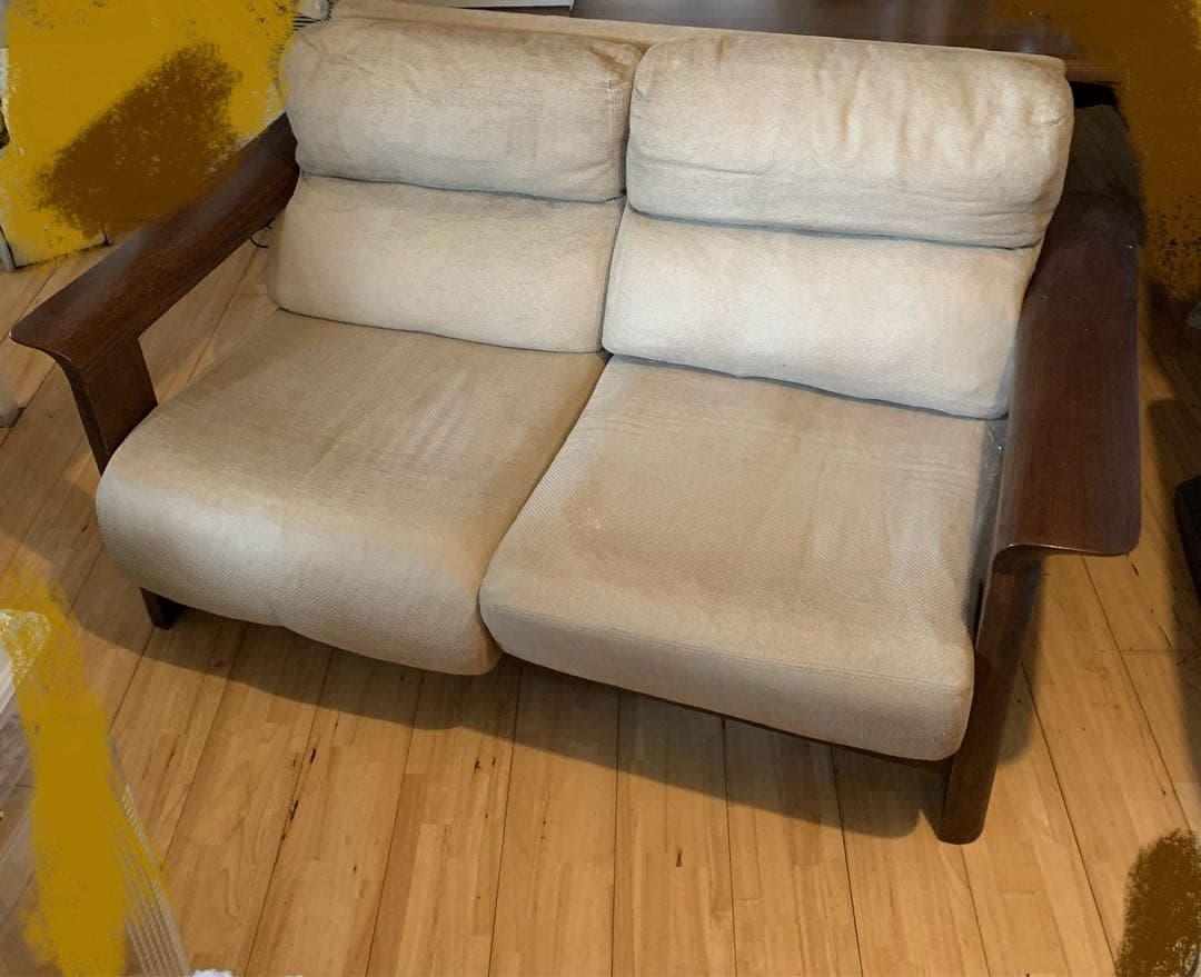 カリモク　ソファ　中古送込