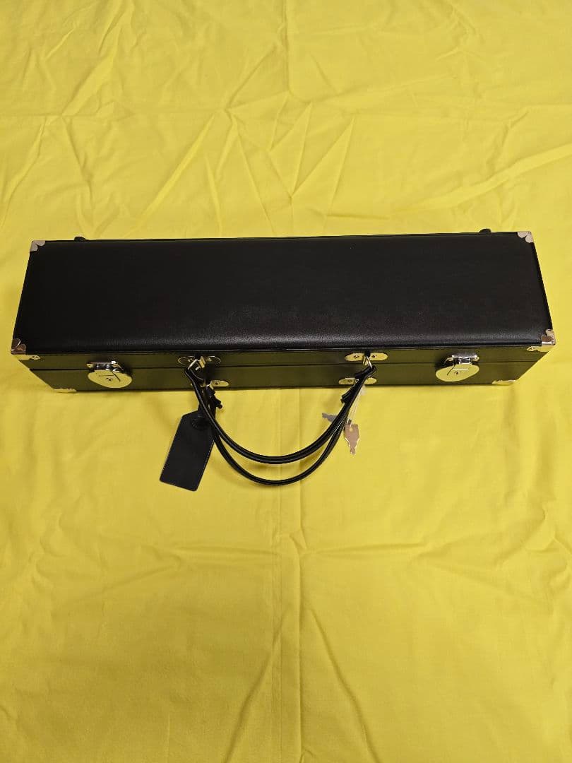 黒い笙ケース（合成皮革、青内装）