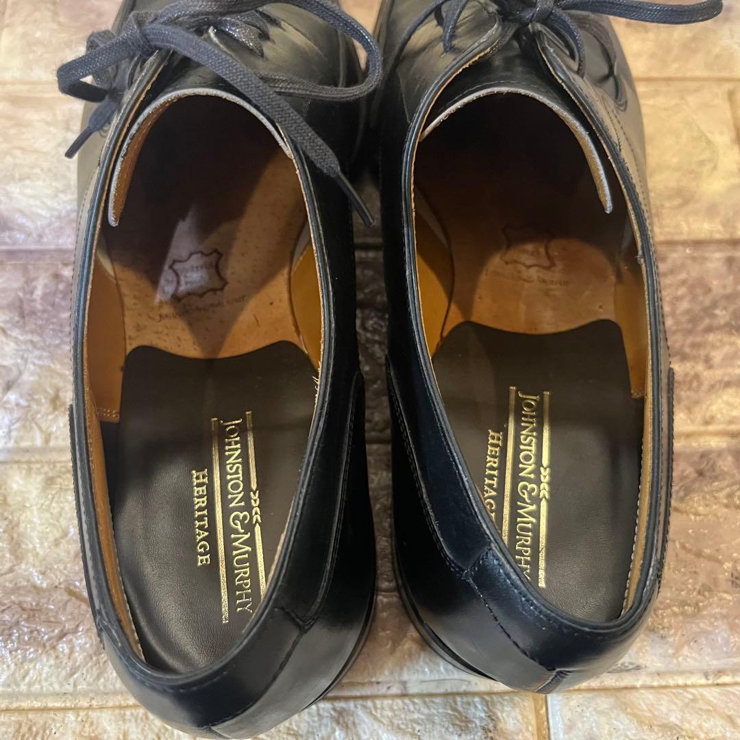 美品 JOHNSTON & MURPHY レザー　ビジネスシューズ　26.5cm