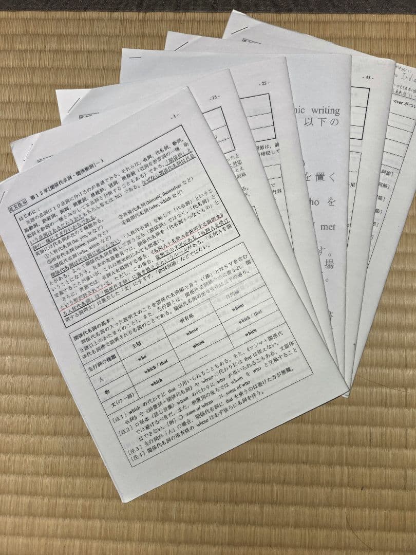 駿台予備校 2023 英文法　 竹岡解説プリント 前期+後期