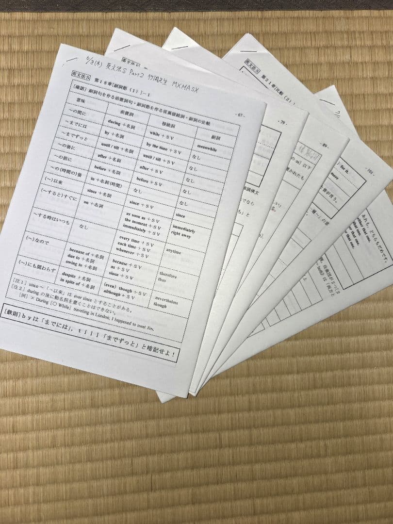 駿台予備校 2023 英文法　 竹岡解説プリント 前期+後期